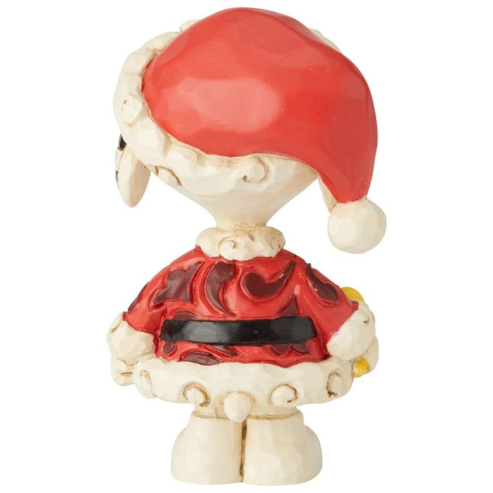 Enesco Peanuts by Jim Shore Holiday Snoopy Santa Miniature Figurine, 2.25 Inch, Multicolor