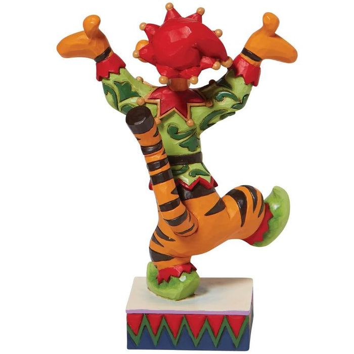 Enesco Disney Traditions by Jim Shore Tigger Elf Personality Pose Figurine, 4.92 Inch, Multicolor,Orange
