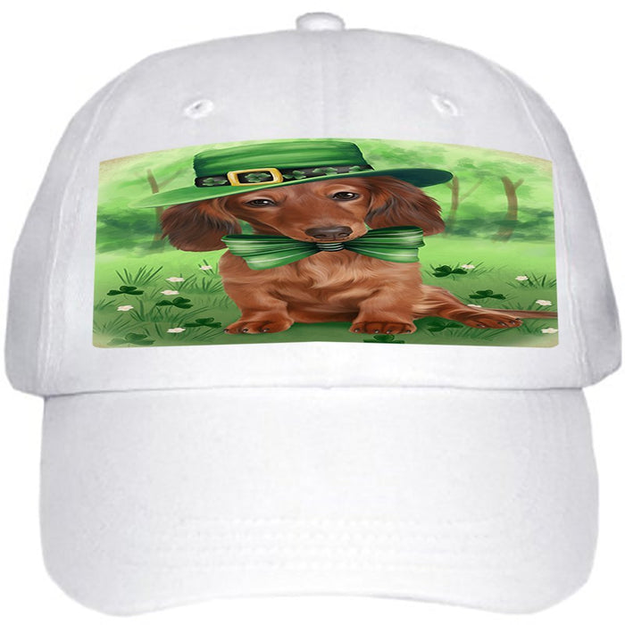 St. Patricks Day Irish Portrait Dachshund Dog Ball Hat Cap HAT49407