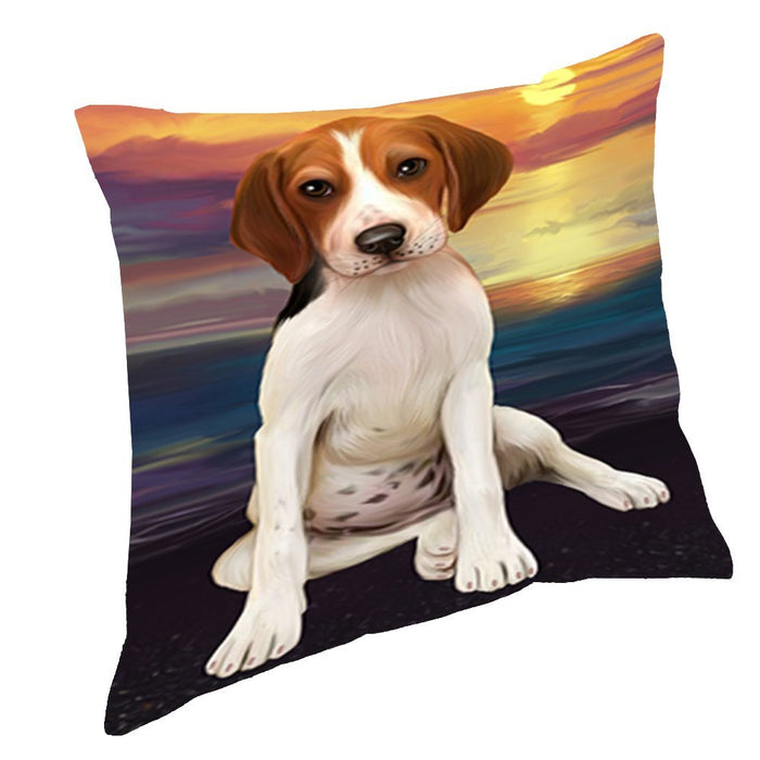 Treeing Walker Coonhound Dog Throw Pillow D571