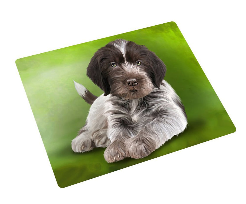 Wirehaired Pointing Griffon Puppy Dog Tempered Cutting Board