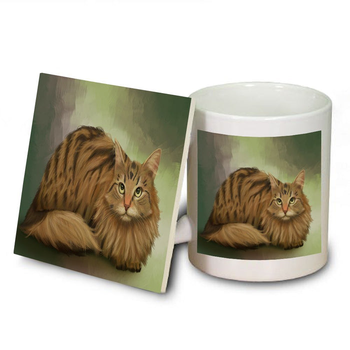 Siberian Cat Mug and Coaster Set MUC48110