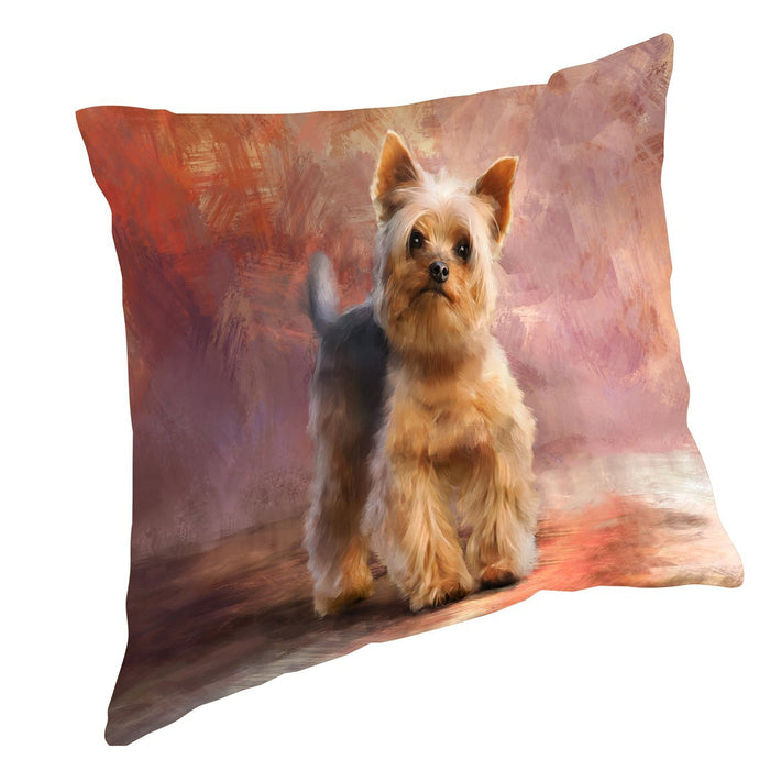 Yorkshire Terrier Dog Throw Pillow