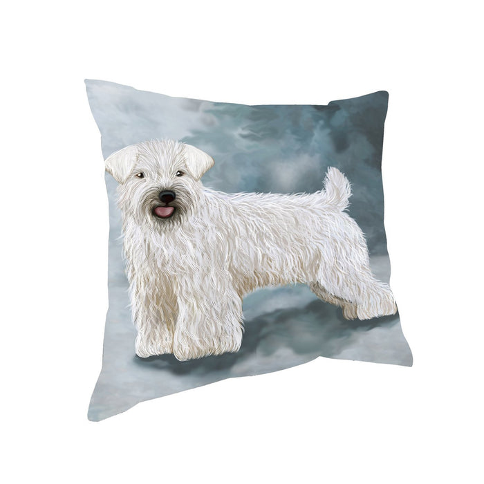 Wheaten Terrier Dog Throw Pillow