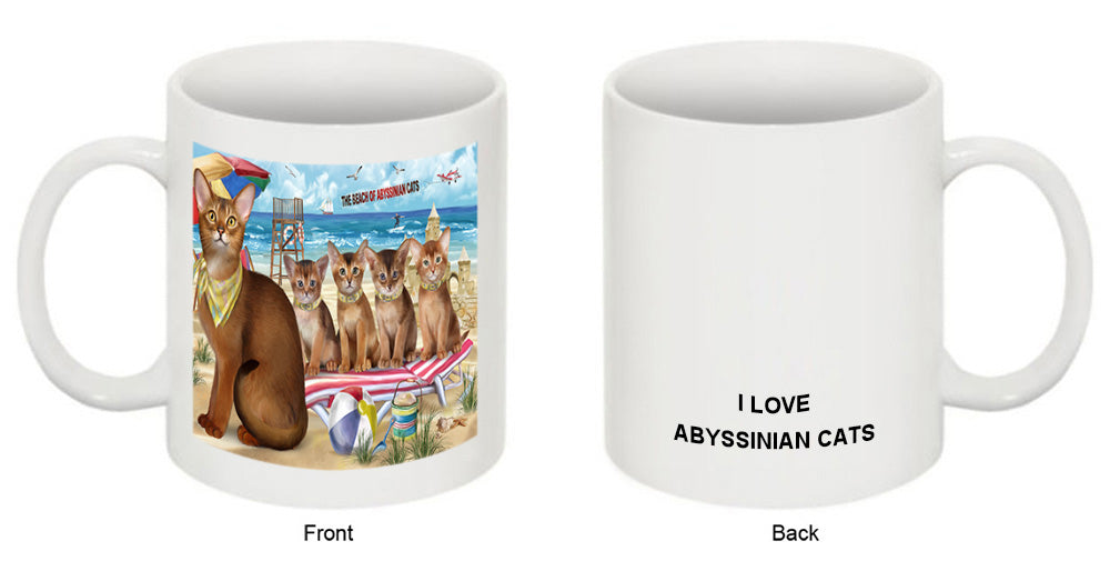Pet Friendly Beach Abyssinian Cats Coffee Mug MUG49553