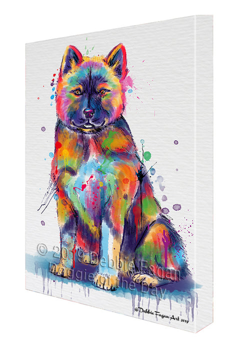 Watercolor American Akita Dog Canvas Print Wall Art Décor CVS145394