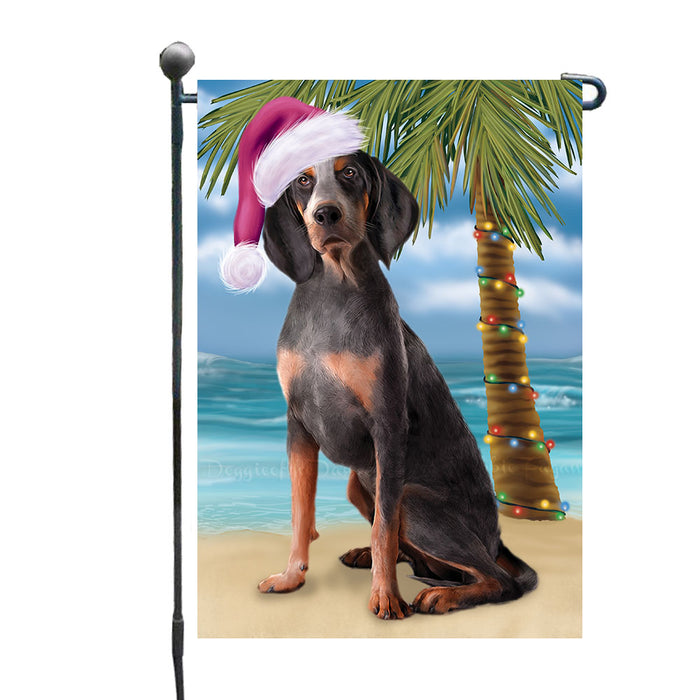 Christmas Summertime Beach American English Coonhound Dog Garden Flags Outdoor Decor for Homes and Gardens Double Sided Garden Yard Spring Decorative Vertical Home Flags Garden Porch Lawn Flag for Decorations GFLG68873