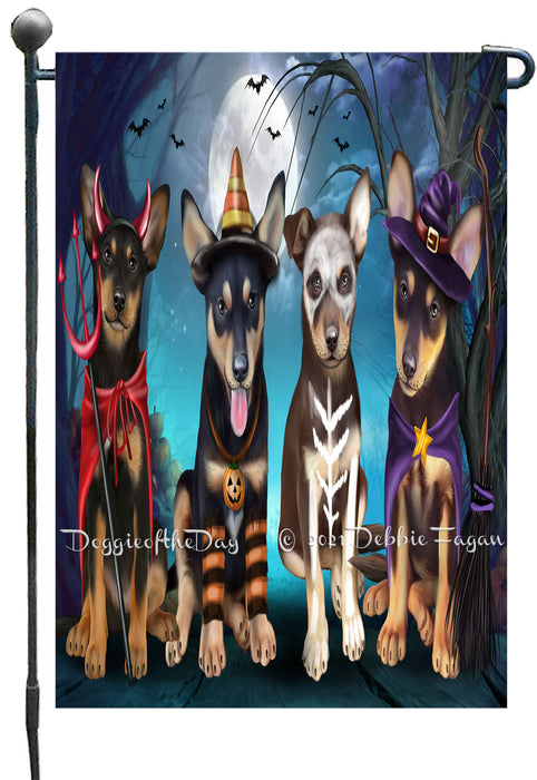 Happy Halloween Trick or Treat Australian Kelpies Dogs Garden Flags- Outdoor Double Sided Garden Yard Porch Lawn Spring Decorative Vertical Home Flags 12 1/2"w x 18"h
