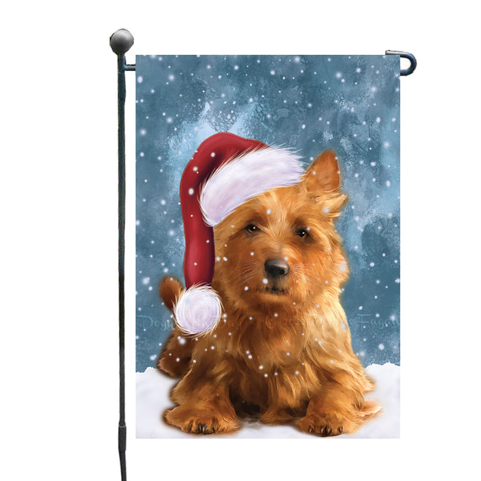 Christmas Let it Snow Australian Terrier Dog Garden Flags Outdoor Decor for Homes and Gardens Double Sided Garden Yard Spring Decorative Vertical Home Flags Garden Porch Lawn Flag for Decorations GFLG68754