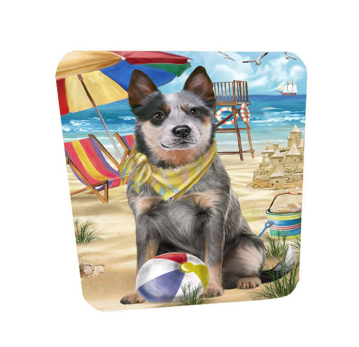 Pet Friendly Beach Blue Heeler Dog Coasters Set of 4 CSTA58126