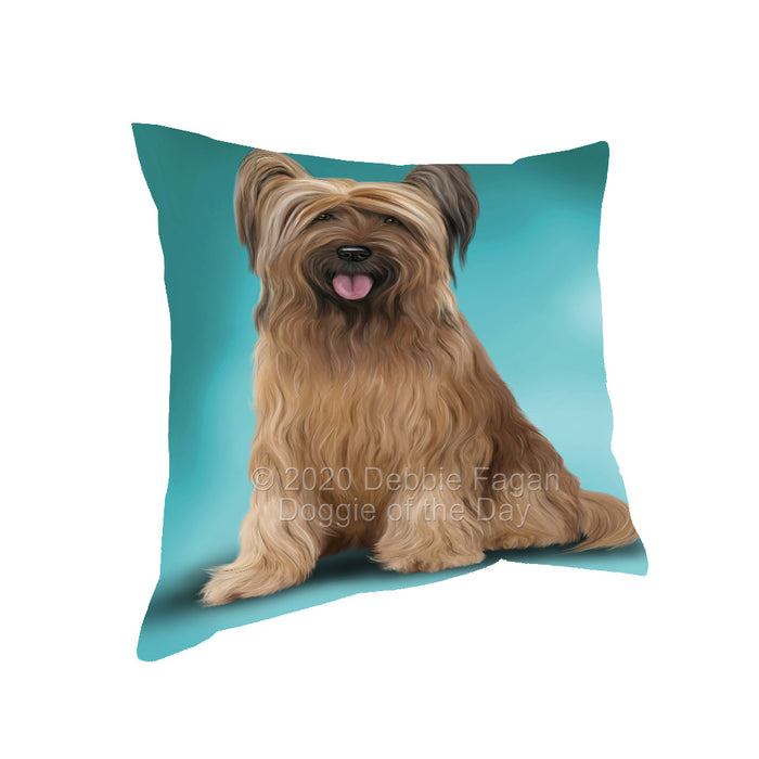 Briard Dog Pillow with Top Quality High-Resolution Images - Ultra Soft Pet Pillows for Sleeping - Reversible & Comfort - Ideal Gift for Dog Lover - Cushion for Sofa Couch Bed - 100% Polyester