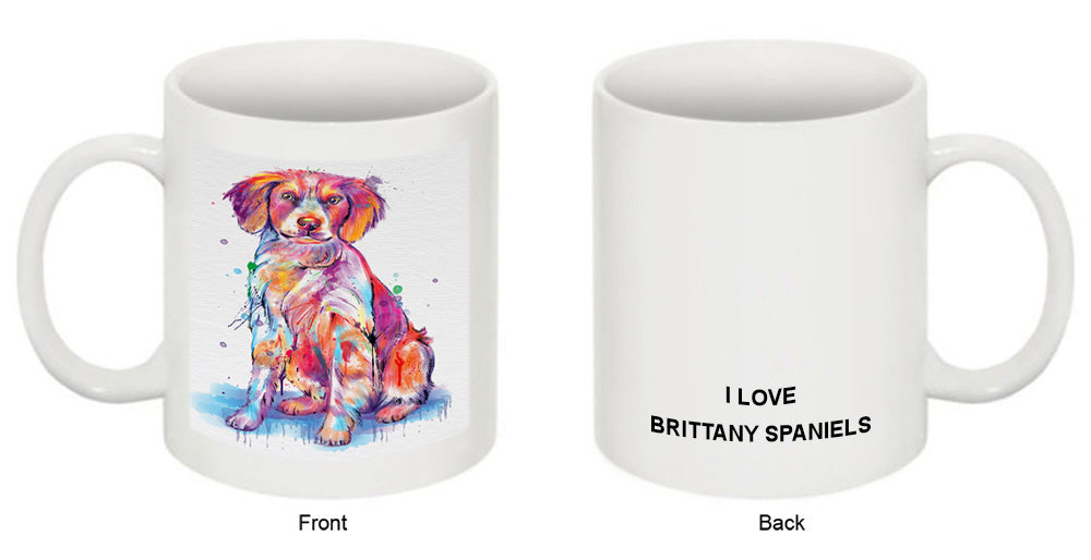Watercolor Brittany Spaniel Dog Coffee Mug MUG52475