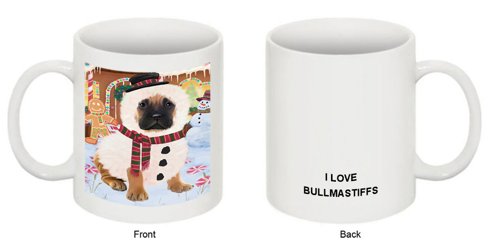Christmas Gingerbread House Candyfest Bullmastiff Dog Coffee Mug MUG51623