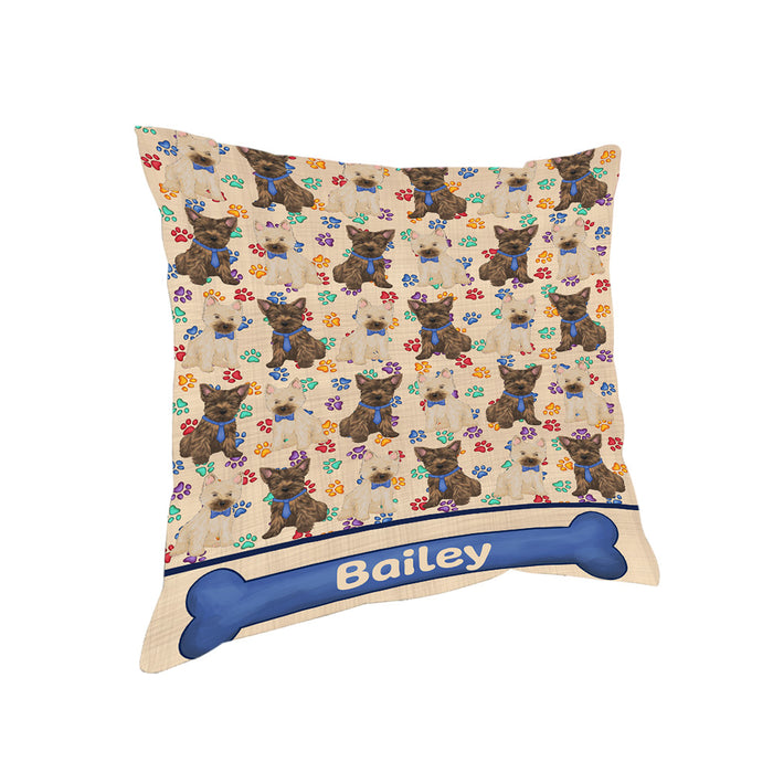 Rainbow Paw Print Cairn Terrier Dogs Pillow PIL84040