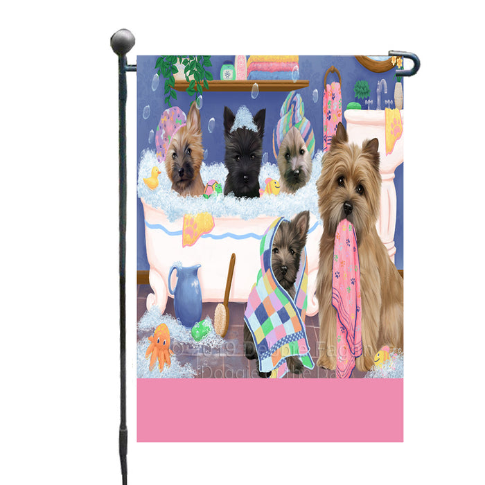 Personalized Rub A Dub Dogs In A Tub Cairn Terrier Dogs Custom Garden Flag GFLG64864
