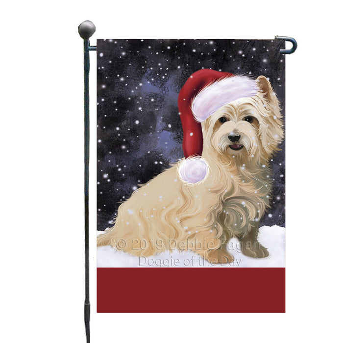 Personalized Let It Snow Happy Holidays Cairn Terrier Dog Custom Garden Flags GFLG-DOTD-A62302