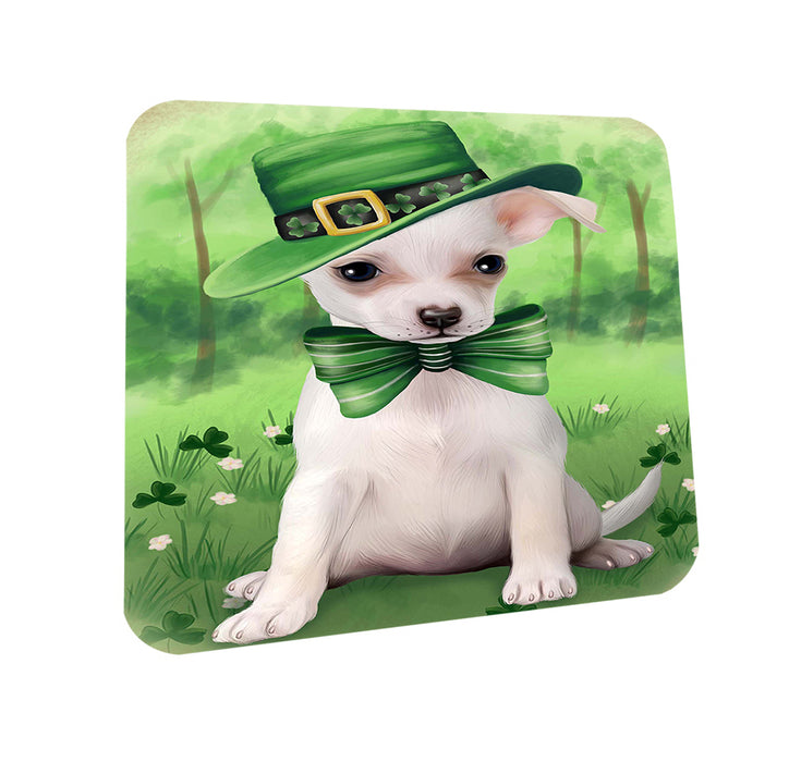 St. Patricks Day Irish Portrait Chihuahua Dog Coasters Set of 4 CST48735