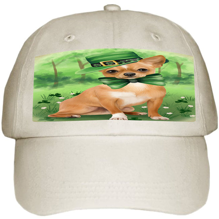 St. Patricks Day Irish Portrait Chihuahua Dog Ball Hat Cap HAT50070