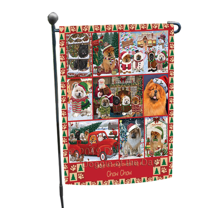 Love is Being Owned Christmas Chow Chow Dogs Garden Flag GFLG65888