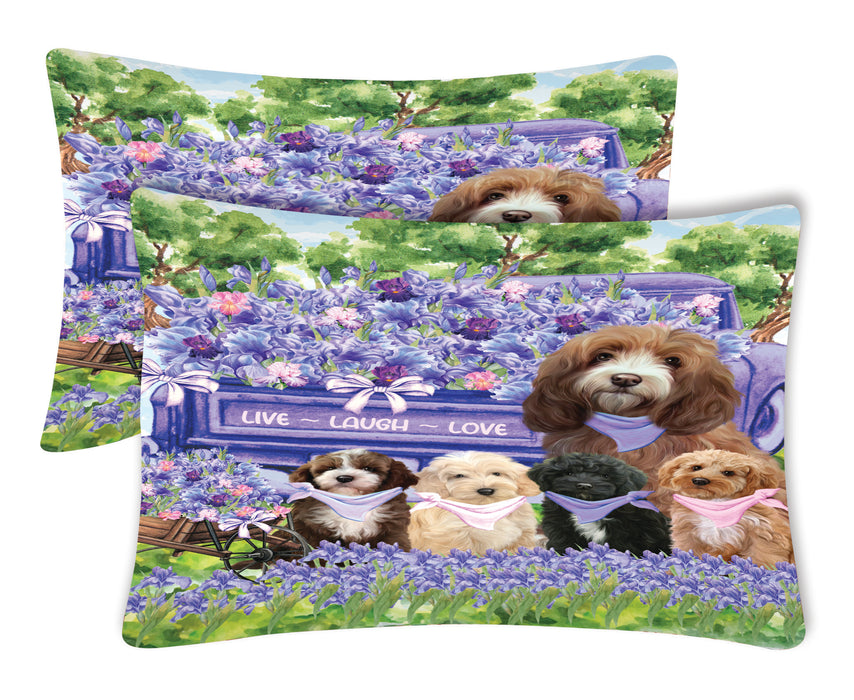 Cockapoo Pillow Case, Standard Pillowcases Set of 2, Explore a Variety of Designs, Custom, Personalized, Pet & Dog Lovers Gifts