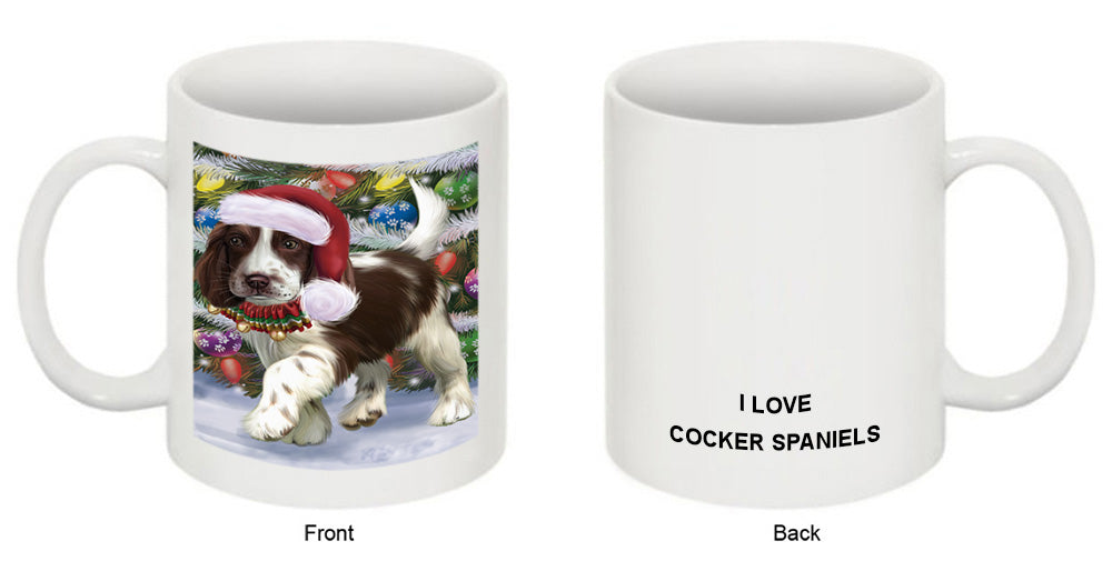 Trotting in the Snow Cocker Spaniel Dog Coffee Mug MUG50833