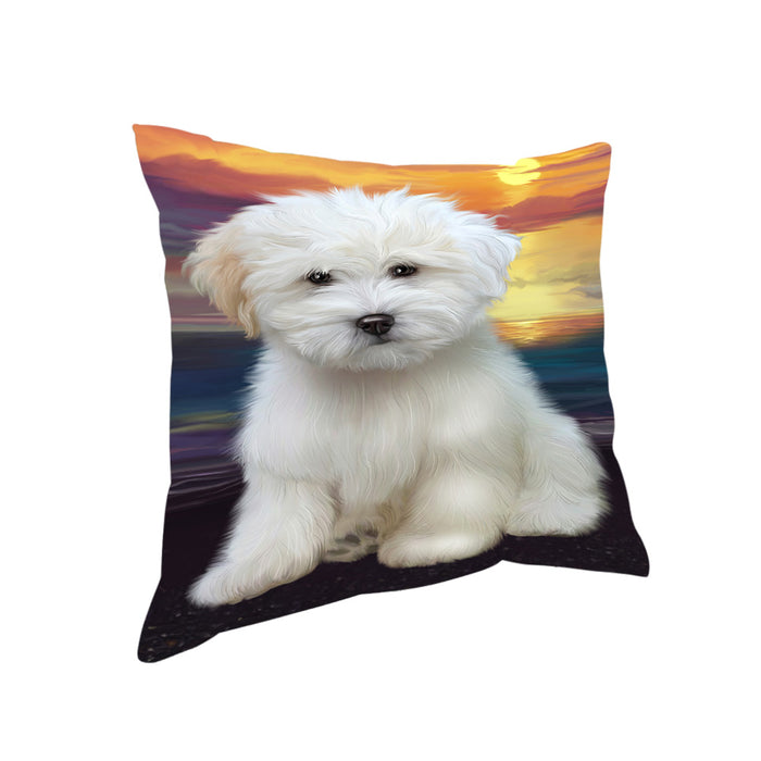 Sunset Coton De Tulear Dog Pillow PIL86424