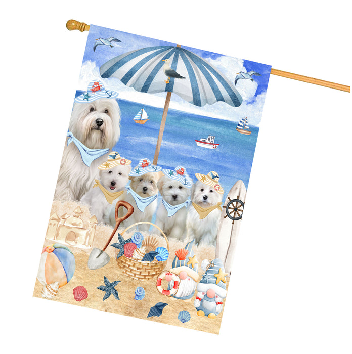 Coton De Tulear Dogs House Flag, Double-Sided Home Outside Yard Decor, Explore a Variety of Designs, Custom, Weather Resistant, Personalized, Gift for Dog and Pet Lovers