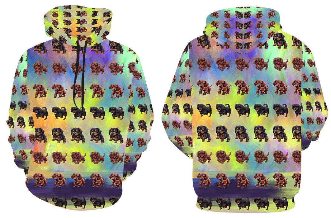 Paradise Wave Dachshund Dogs All Over Print Kid's Hoodie