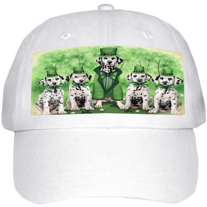 St. Patricks Day Irish Family Portrait Dalmatians Dog Ball Hat Cap HAT50112