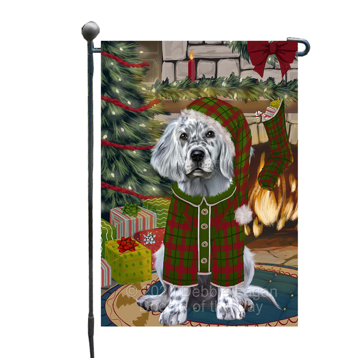 The Christmas Stocking was Hung English Setter Dog Garden Flags Outdoor Decor for Homes and Gardens Double Sided Garden Yard Spring Decorative Vertical Home Flags Garden Porch Lawn Flag for Decorations GFLG68446