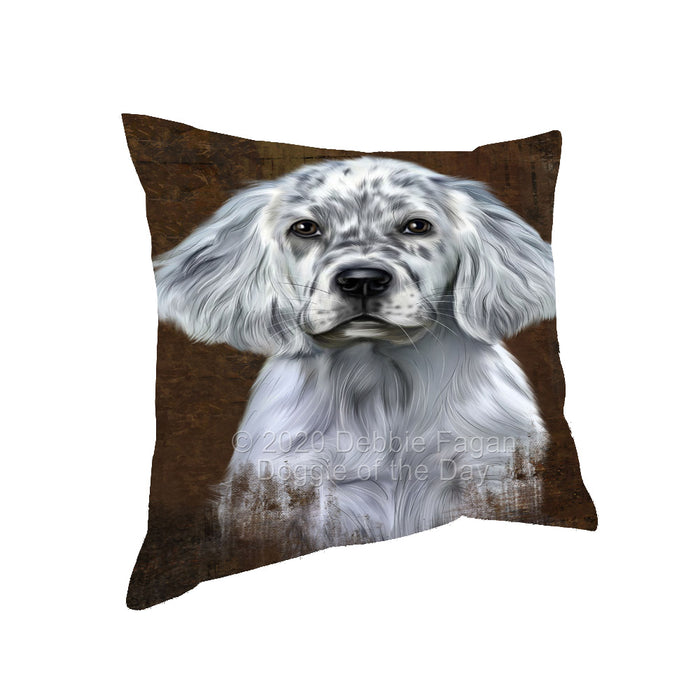 Rustic English Setter Dog Pillow with Top Quality High-Resolution Images - Ultra Soft Pet Pillows for Sleeping - Reversible & Comfort - Ideal Gift for Dog Lover - Cushion for Sofa Couch Bed - 100% Polyester, PILA91939
