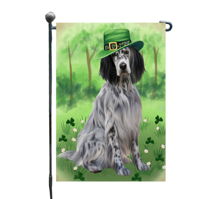 St. Patrick's Day English Setter Dog Garden Flags Outdoor Decor for Homes and Gardens Double Sided Garden Yard Spring Decorative Vertical Home Flags Garden Porch Lawn Flag for Decorations GFLG68574