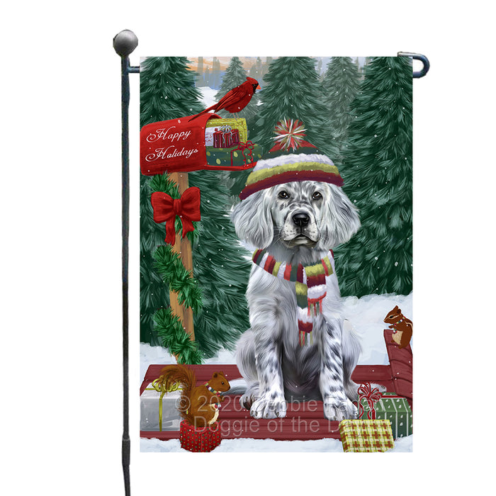 Christmas Woodland Sled English Setter Dog Garden Flags Outdoor Decor for Homes and Gardens Double Sided Garden Yard Spring Decorative Vertical Home Flags Garden Porch Lawn Flag for Decorations GFLG68420