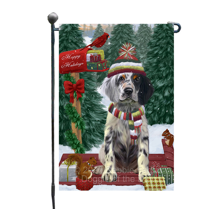 Christmas Woodland Sled English Setter Dog Garden Flags Outdoor Decor for Homes and Gardens Double Sided Garden Yard Spring Decorative Vertical Home Flags Garden Porch Lawn Flag for Decorations GFLG68419