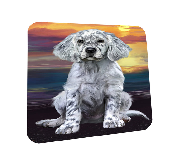 Sunset English Setter Dog Coasters Set of 4 CST57107