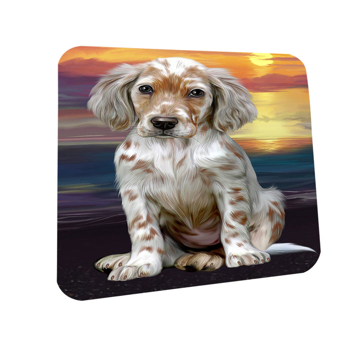 Sunset English Setter Dog Coasters Set of 4 CST57108