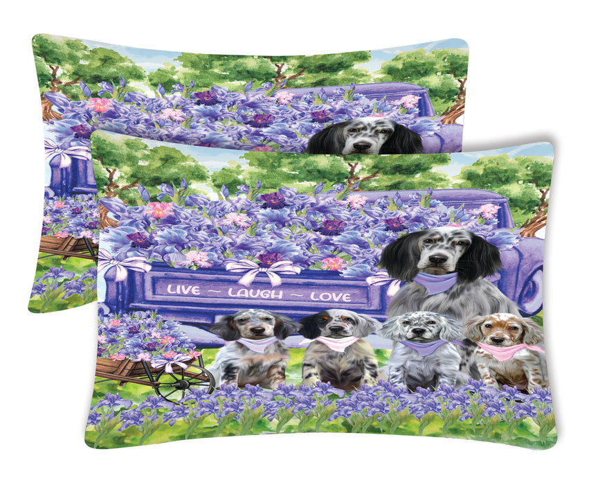 English Setter Pillow Case with a Variety of Designs, Custom, Personalized, Super Soft Pillowcases Set of 2, Dog and Pet Lovers Gifts