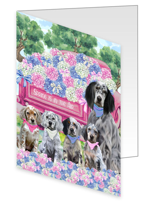 English Setter Greeting Cards & Note Cards: Invitation Card with Envelopes Multi Pack, Personalized, Explore a Variety of Designs, Custom, Dog Gift for Pet Lovers