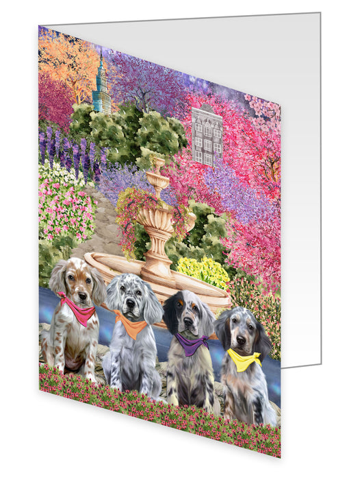 English Setter Greeting Cards & Note Cards with Envelopes: Explore a Variety of Designs, Custom, Invitation Card Multi Pack, Personalized, Gift for Pet and Dog Lovers