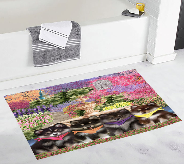 Finnish Lapphund Personalized Bath Mat, Explore a Variety of Custom Designs, Anti-Slip Bathroom Rug Mats, Pet and Dog Lovers Gift