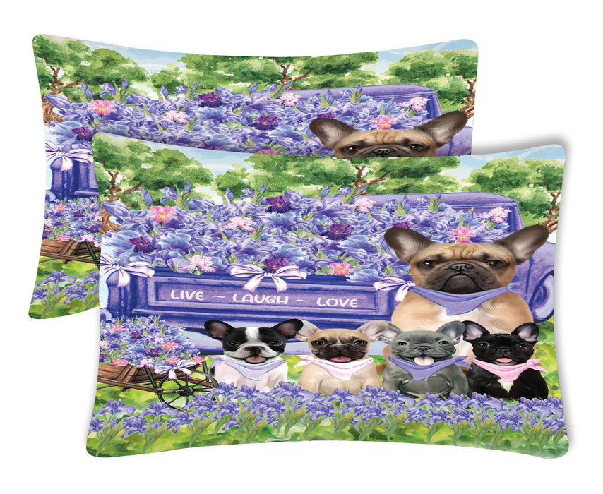 French Bulldog Pillow Case: Explore a Variety of Personalized Designs, Custom, Soft and Cozy Pillowcases Set of 2, Pet & Dog Gifts