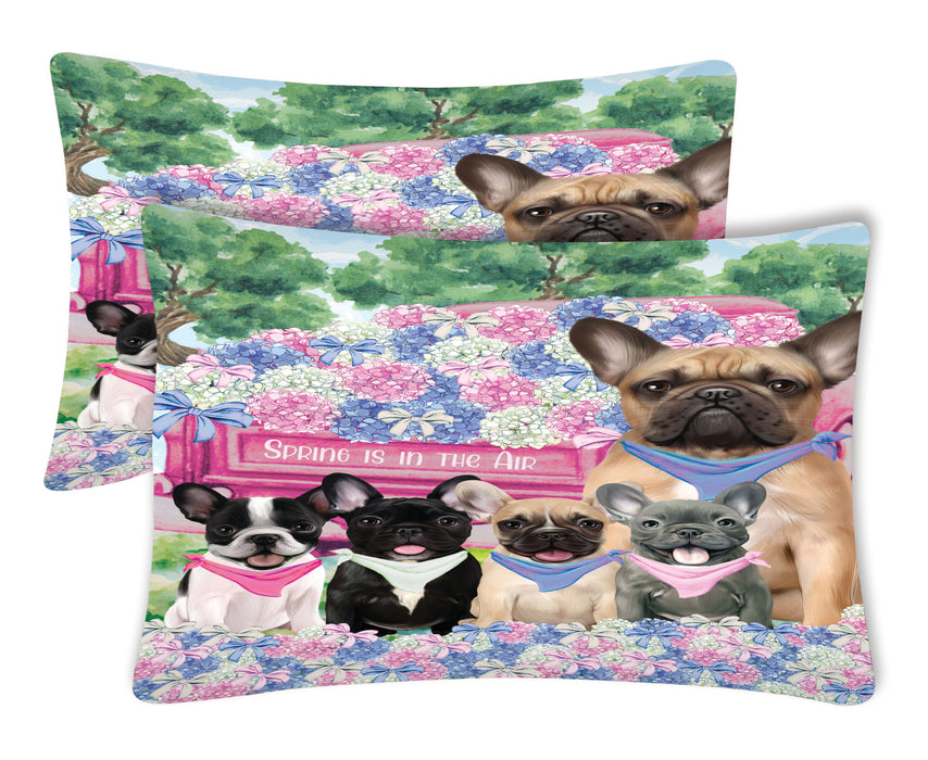 French Bulldog Pillow Case, Explore a Variety of Designs, Personalized, Soft and Cozy Pillowcases Set of 2, Custom, Dog Lover's Gift