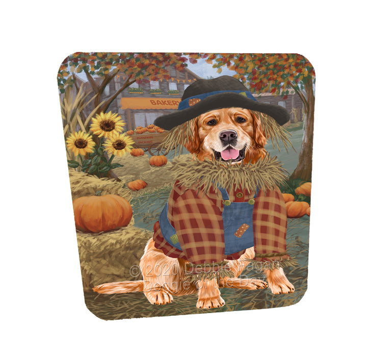 Halloween 'Round Town Golden Retriever Dogs Coasters Set of 4 CSTA57956