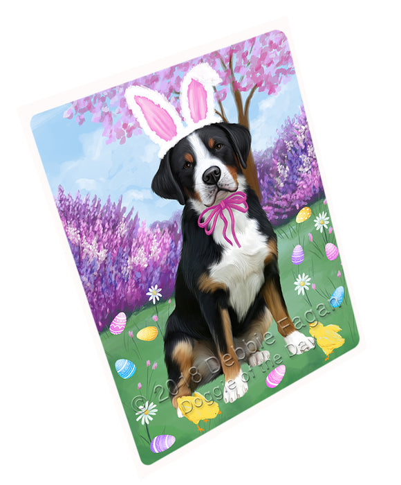 Easter Holiday Greater Swiss Mountain Dog Large Refrigerator / Dishwasher Magnet RMAG103884
