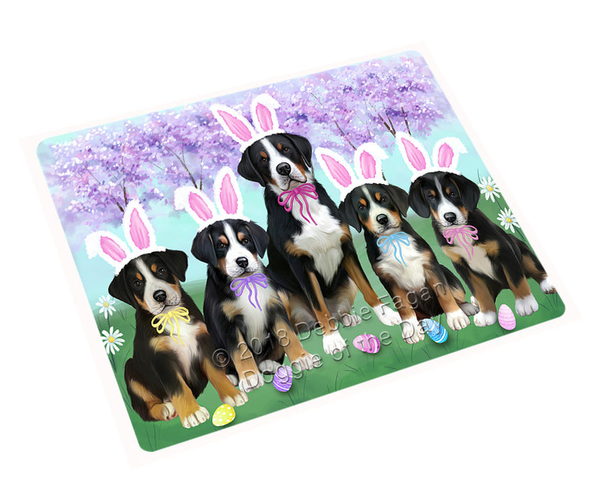 Easter Holiday Greater Swiss Mountain Dogs Large Refrigerator / Dishwasher Magnet RMAG103890