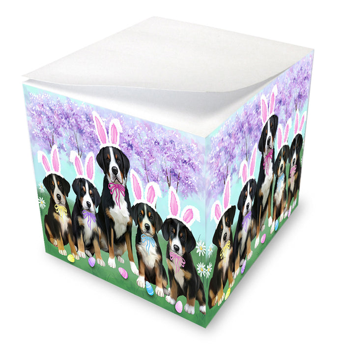 Easter Holiday Greater Swiss Mountain Dogs Note Cube NOC55025