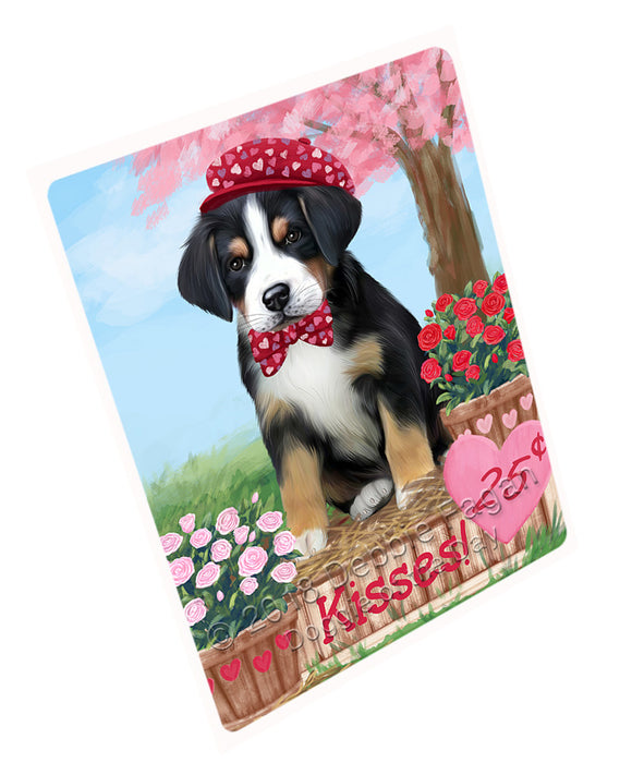 Rosie 25 Cent Kisses Greater Swiss Mountain Dog Large Refrigerator / Dishwasher Magnet RMAG97578