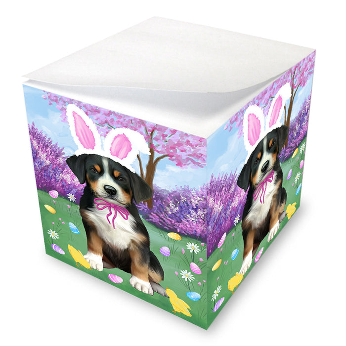 Easter Holiday Greater Swiss Mountain Dog Note Cube NOC55026