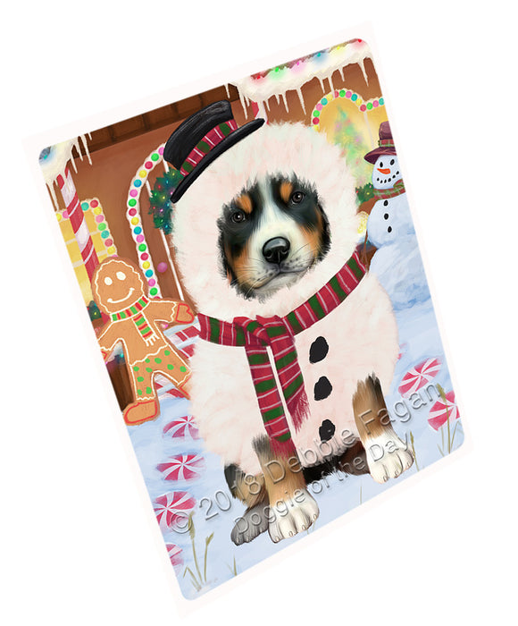 Christmas Gingerbread House Candyfest Greater Swiss Mountain Dog Large Refrigerator / Dishwasher Magnet RMAG100410