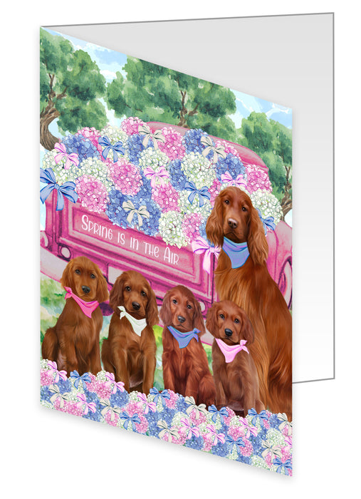 Irish Setter Greeting Cards & Note Cards with Envelopes: Explore a Variety of Designs, Custom, Invitation Card Multi Pack, Personalized, Gift for Pet and Dog Lovers